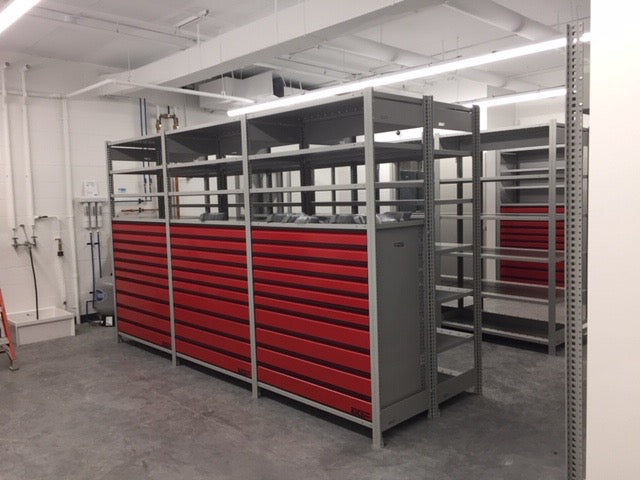 Shelving system 99 height x 36 width x 12 depth | Option: Open / Closed