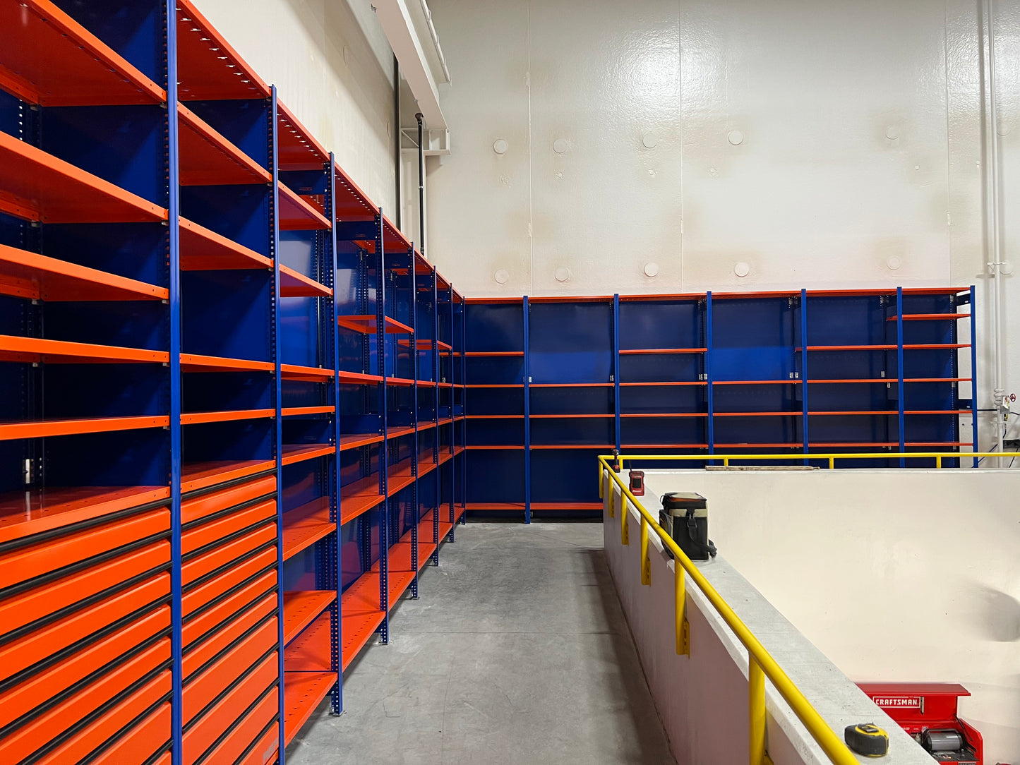 Shelving system 99 height x 36 width x 12 depth | Option: Open / Closed