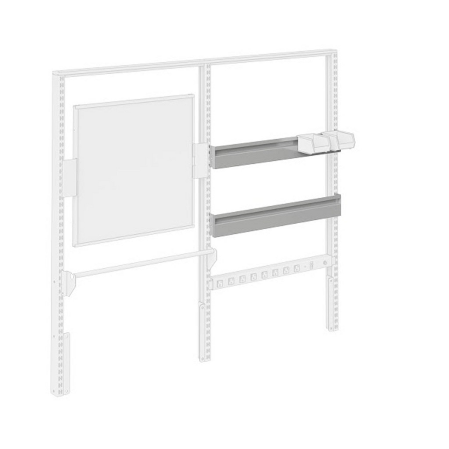 Heavy-Duty Assembly Workstation - Electric Adjustment, 60"W x 30"D Top | Option: Casters