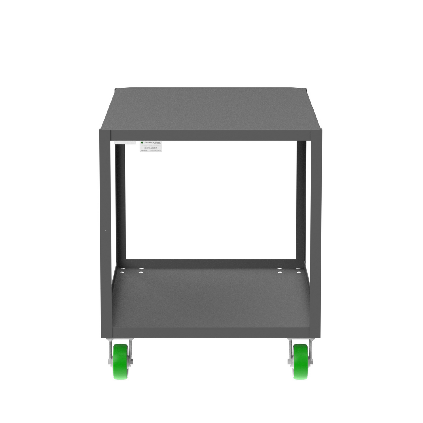 2-Shelf 12 Gauge Utility Cart, 48×30″, Standard / Flat Top - Heavy Duty Utility Cart for Stocking & Transport