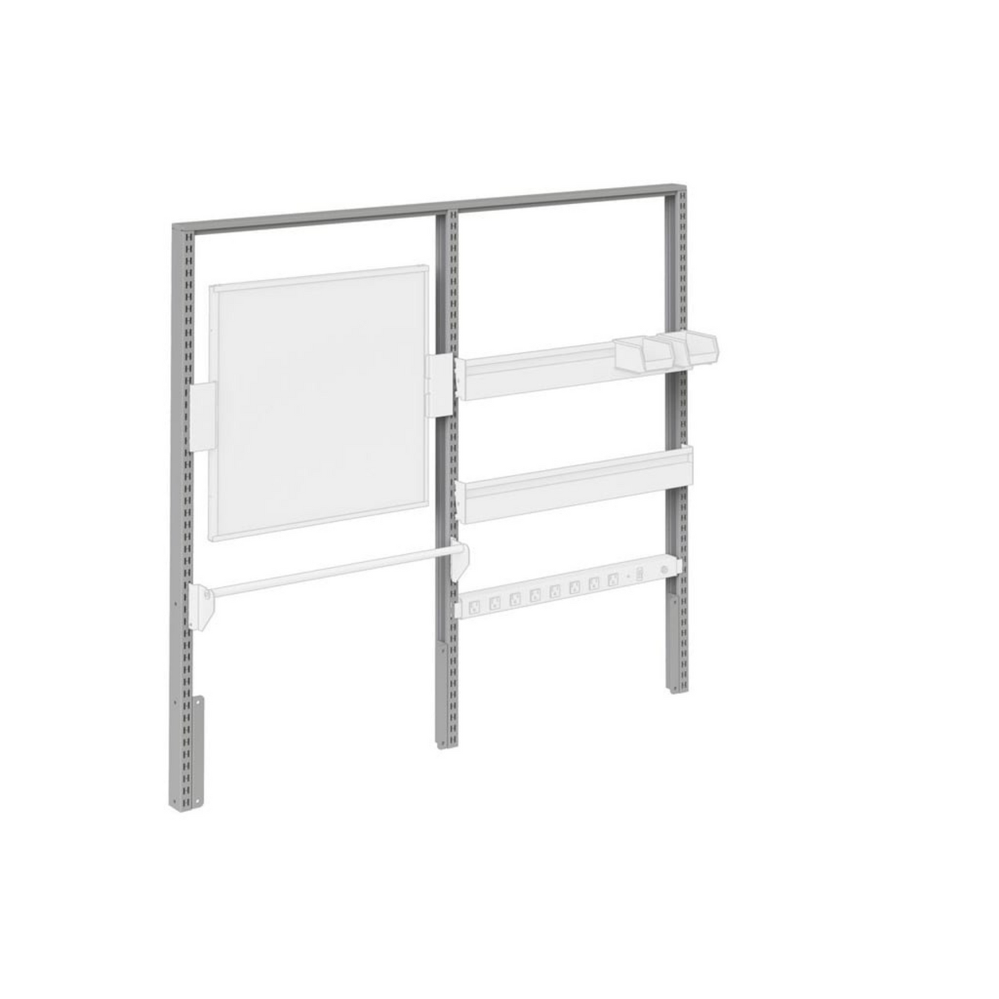 Heavy-Duty Assembly Workstation - Electric Adjustment, 60"W x 30"D Top | Option: Casters
