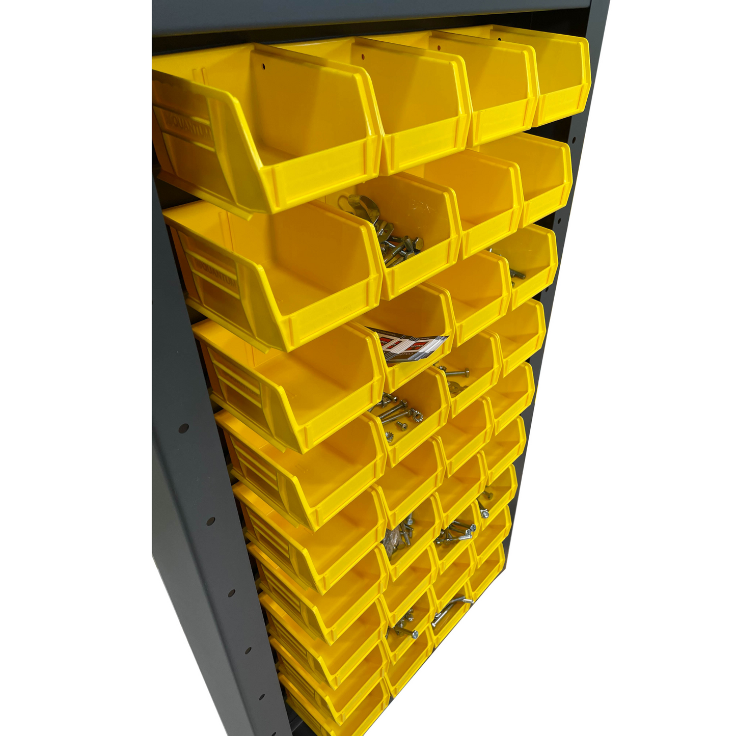 Industrial Bin & Shelf Cabinet, Full Bins 48"× 78″ or 36" x 78" - 147 Bins Included