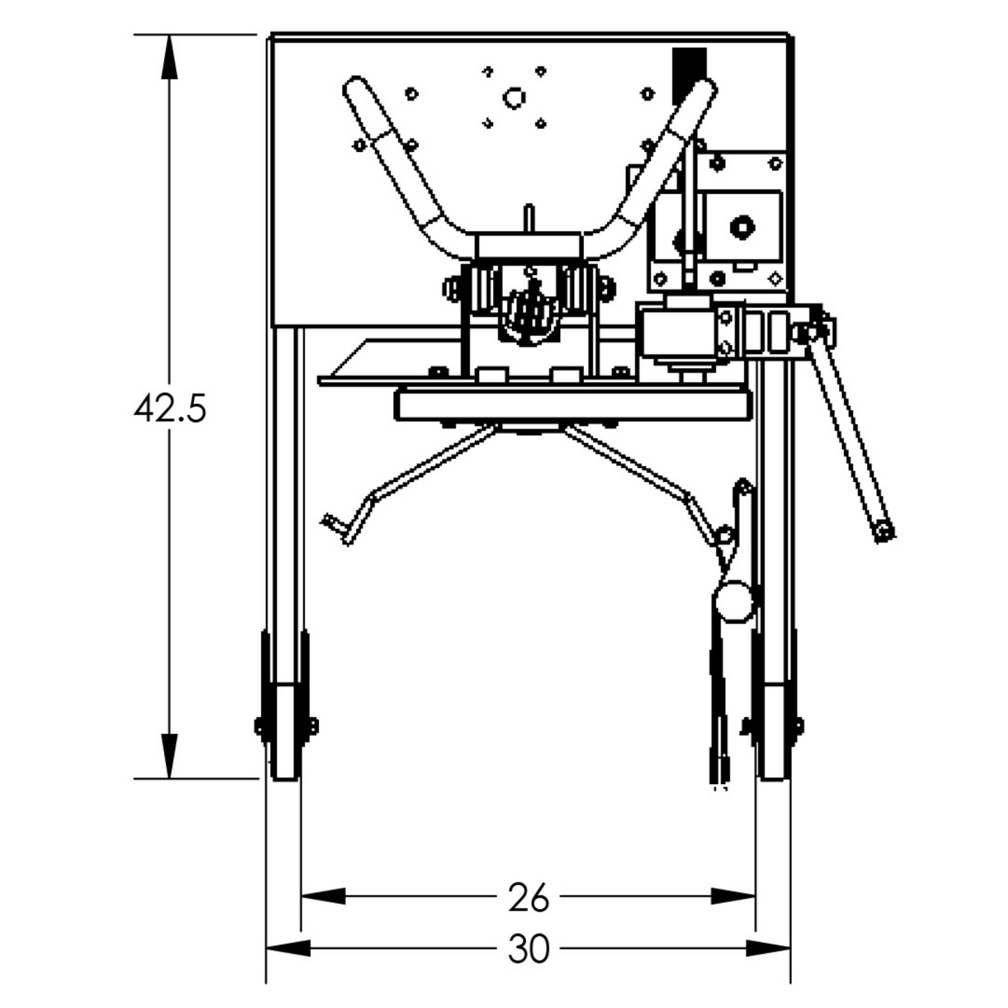 Manual Drum Lift & Rotator, Strap, Straddle, 90" and 78"