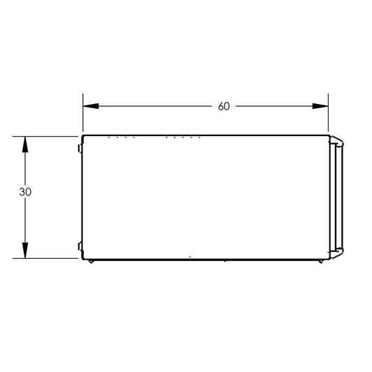 Security Cart, 60"L×30″W, (2) Shelves, Heavy Duty Locking Cart for Secure Storage