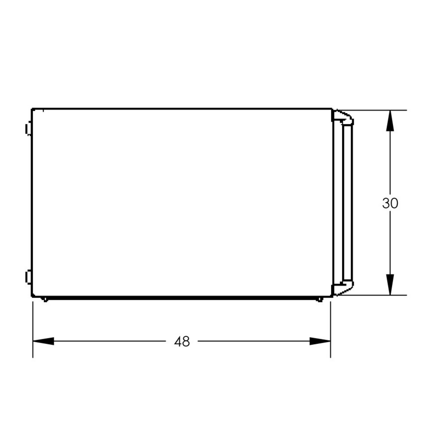 Security Cart, 48"L×30″W, (2) Shelves, Heavy Duty Locking Cart for Secure Storage