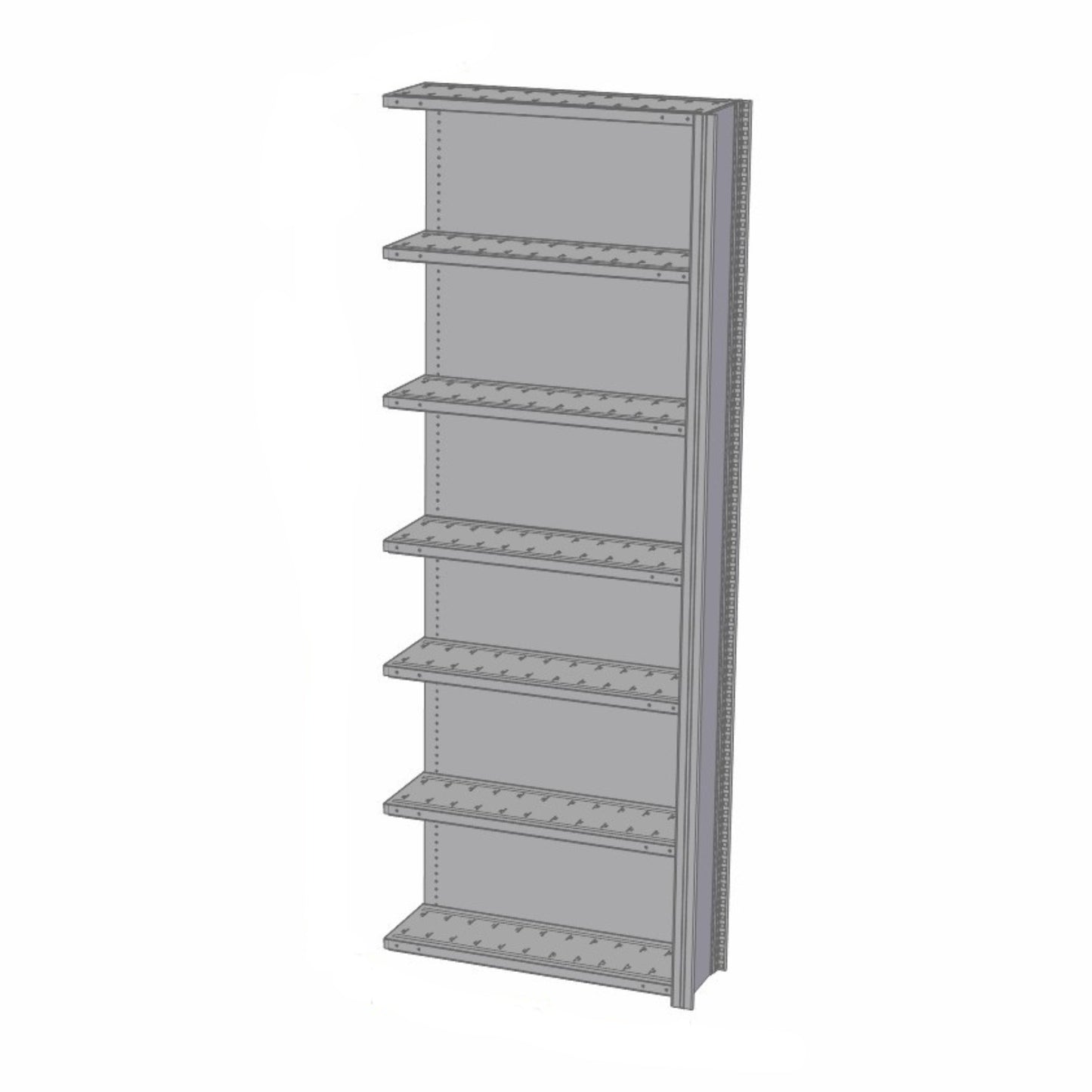Shelving system 99 height x 36 width x 12 depth | Option: Open / Closed