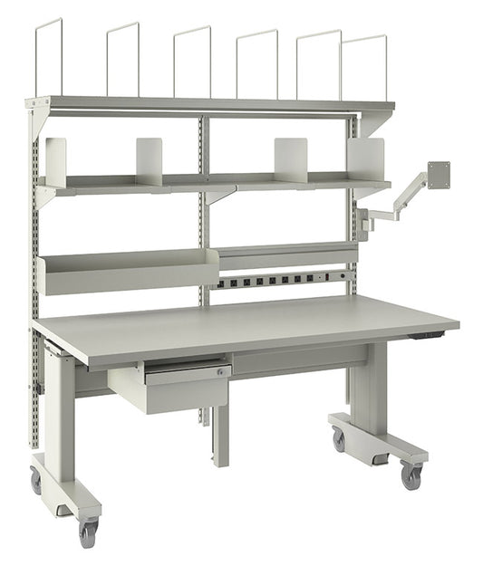 Heavy-Duty Packing Workstation - Electric Adjustment, 60"W x 30"D Top