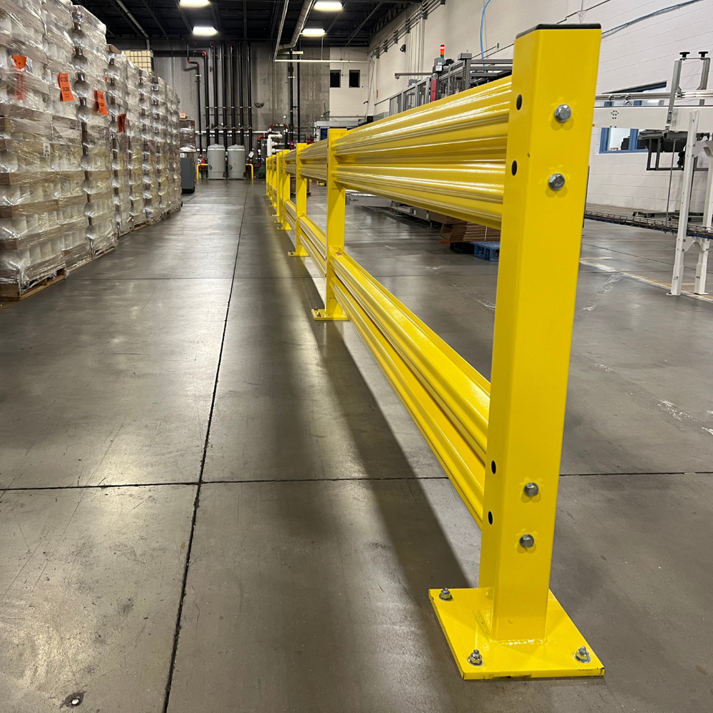 USA-Made Single High Industrial Guard Rail System – Two3 Solutions