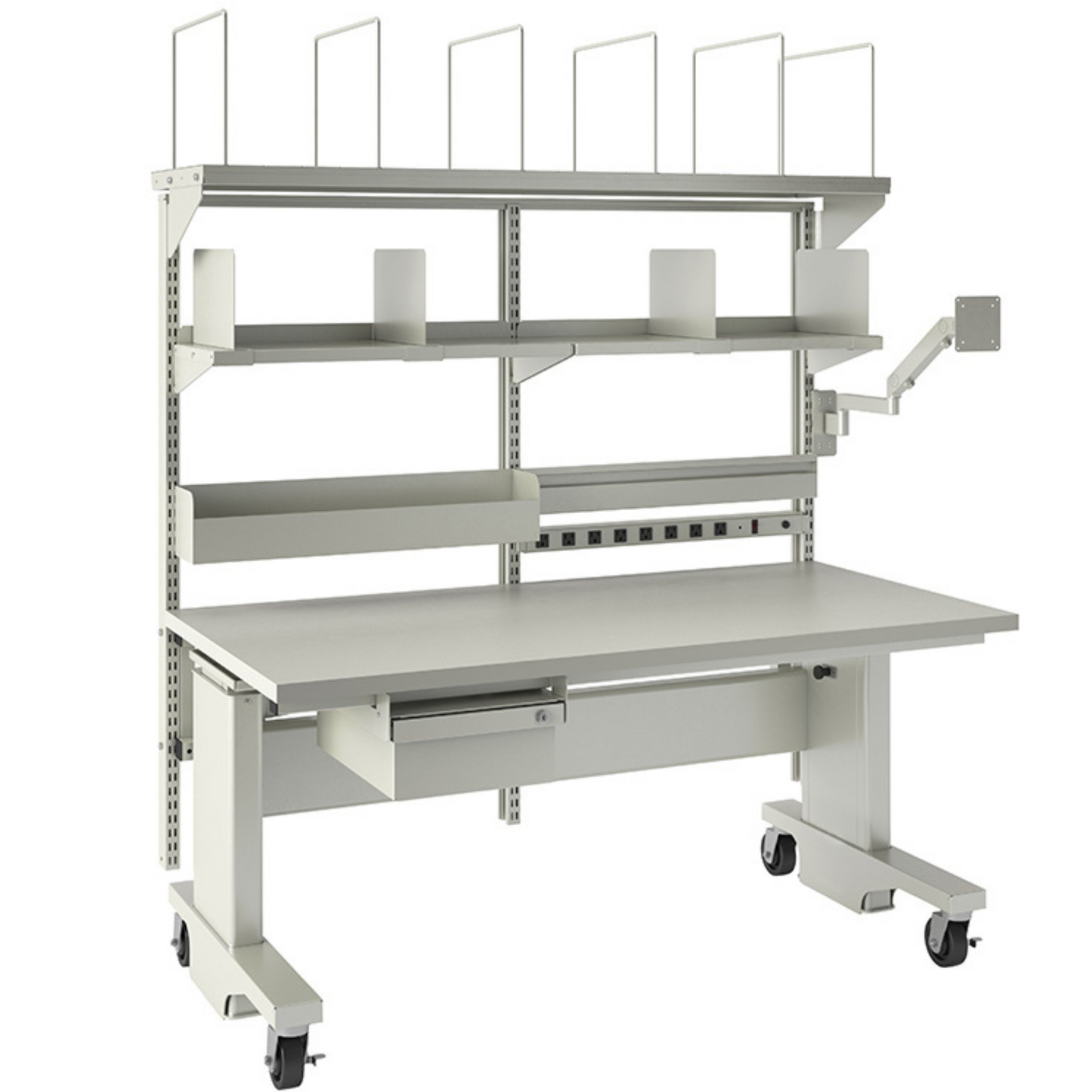 Heavy-Duty Packing Workstation - Manual Adjustment, 60"W x 30"D Top