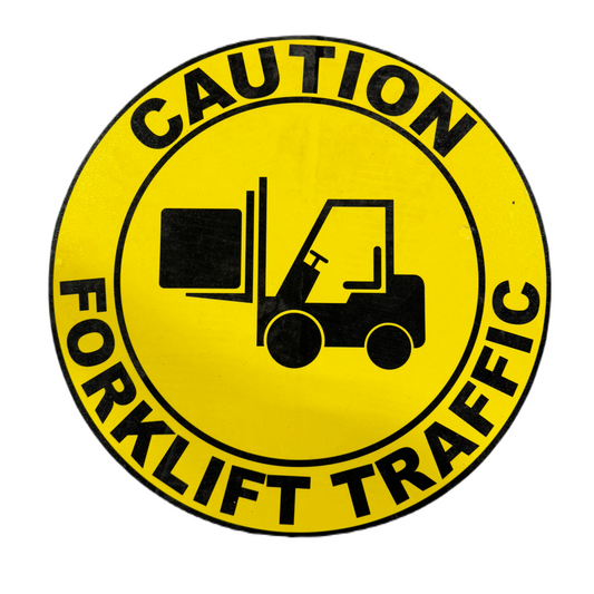 Forklift Traffic Floor Decal for Industrial Warehouse Safety 18"