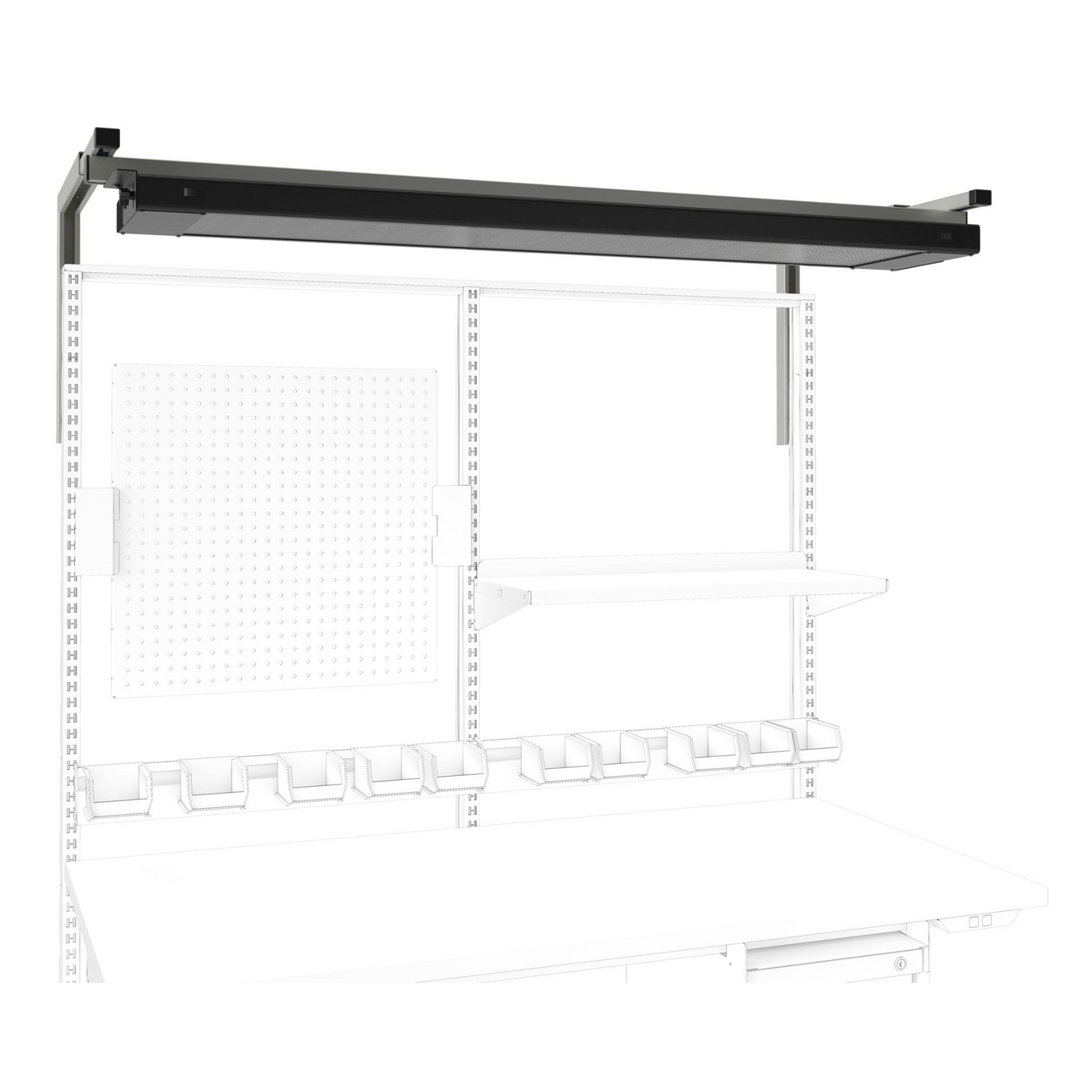 Heavy-Duty Assembly Workstation - Electric Adjustment, 60"W x 30"D Top | Option: Casters