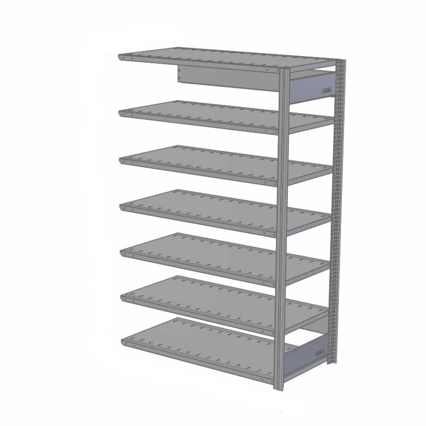 Shelving system 99 height x 48 width x 12 depth | Option: Open / Closed