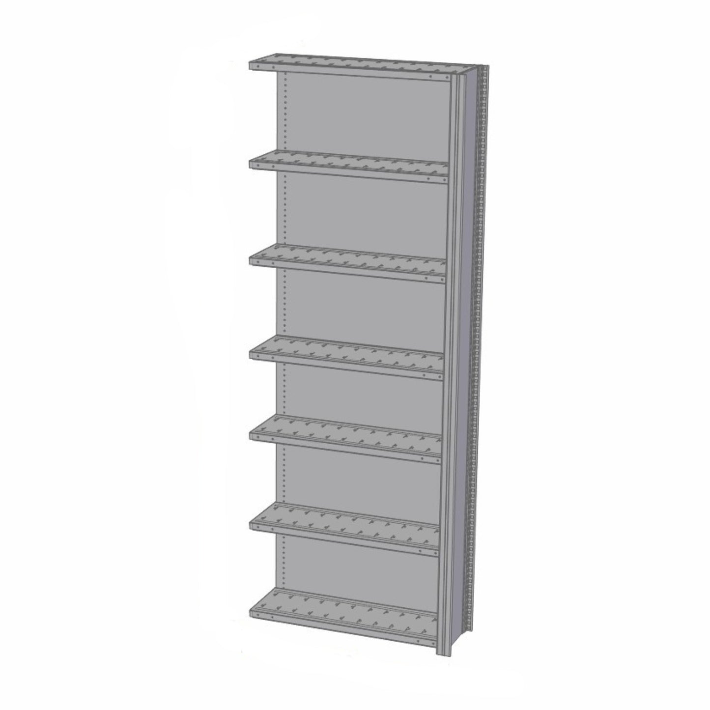 Shelving system 99 height x 36 width x 24 depth | Option: Open / Closed