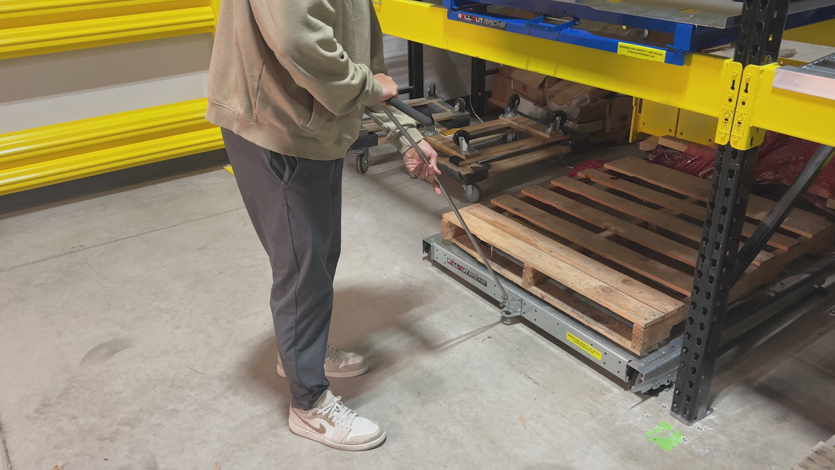 Roll-Out Rack Demonstration: Lower Tray